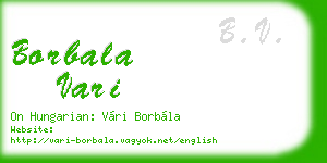 borbala vari business card